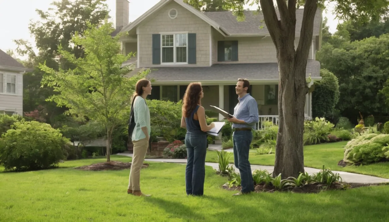 A homeowner and a provider reviewing a tree removal plan in Vero Beach